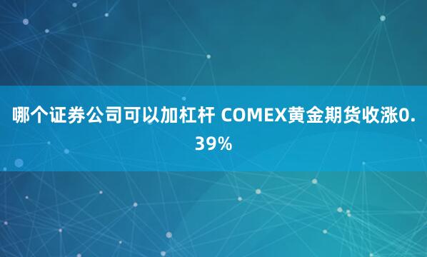 哪个证券公司可以加杠杆 COMEX黄金期货收涨0.39%